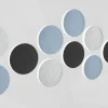 Wand-Akustikabsorber, Kreise Hellgrau, 23,5 cm, rund, soni CIRCLE klein
