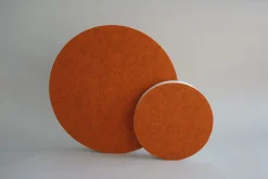 Wand-Akustikabsorber, Kreise Orange, 23,5 cm, rund, soni CIRCLE klein