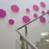 Wand-Akustikabsorber, Kreise Pink, 38 cm, rund, soni CIRCLE