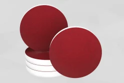 Wand-Akustikabsorber, Kreise Rot, 38 cm, rund, soni CIRCLE