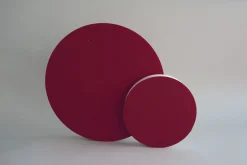 Wand-Akustikabsorber, Kreise Rot, 23,5 cm, rund, soni CIRCLE klein