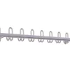 Wand-Garderobe 1 m, weißaluminium