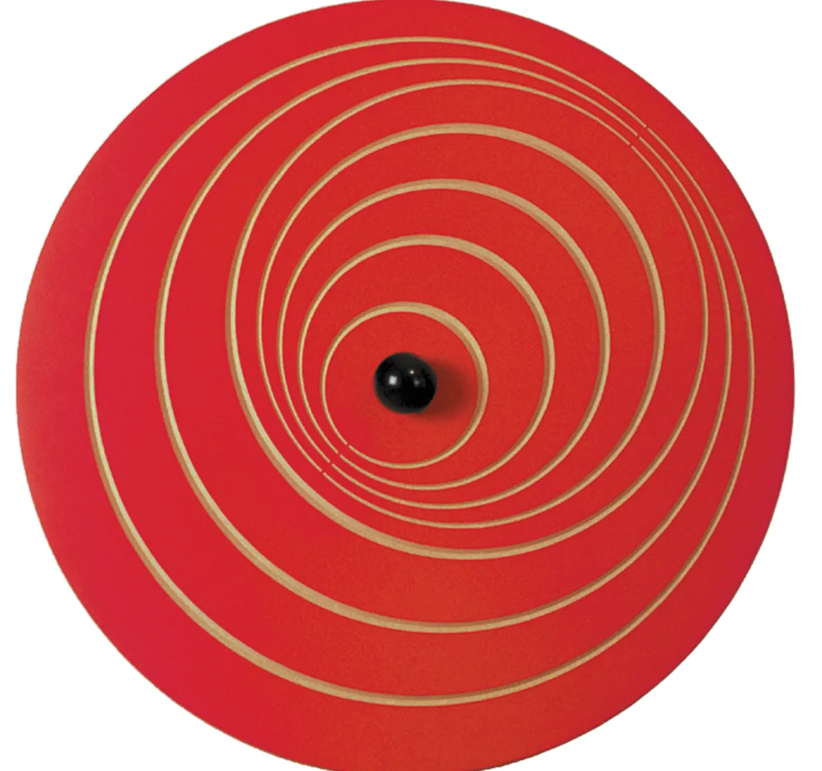 Wandkreisel Welle mit Wandhalterung, blau und rot, 63 cm Ø,
