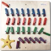 Wandspiel Domino 4 Reihen mit Rad