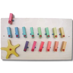 Wandspiel Domino zweireihig mit Rad