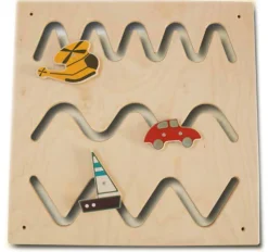Wandspiel Dreierwelle mit Verkehr