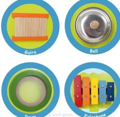 Wandspiel Krokodil, musikalische Spieltafel, ab 18 Monate