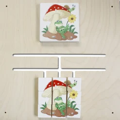 Wandspiel Labyrinth-Puzzle Frosch-Pilz
