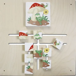 Wandspiel Labyrinth-Puzzle Frosch-Pilz