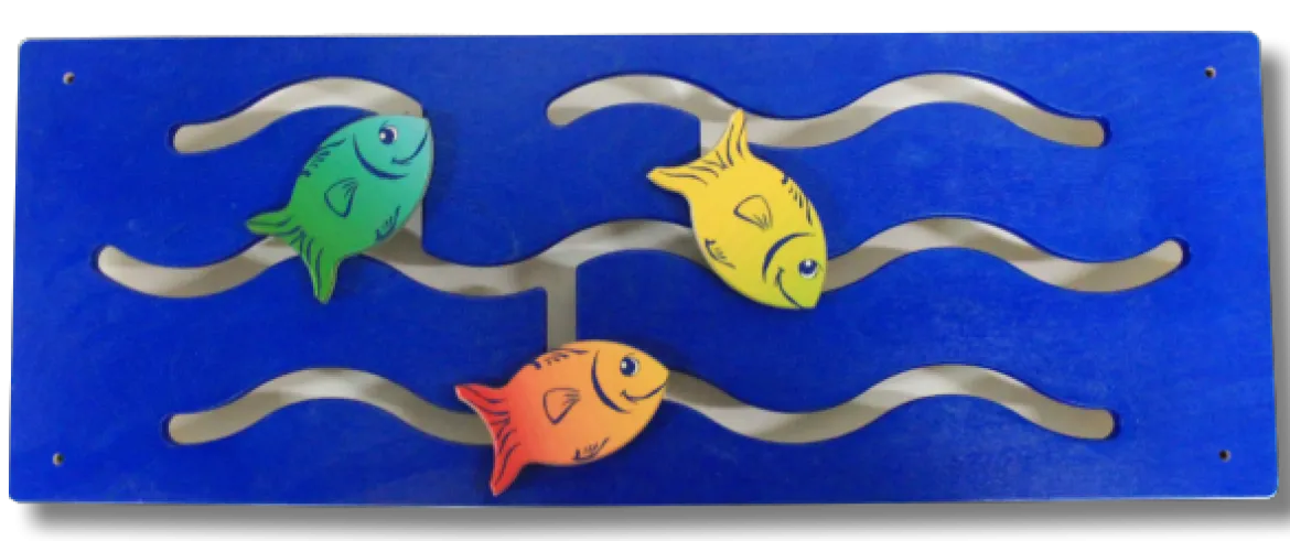 Wandspiel Schiebbare Fische, ab 3 Jahre