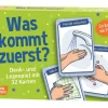 Was kommt zuerst?, Denk- und Legespiel mit Karten, 3-8 Jahre