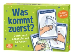 Was kommt zuerst?, Denk- und Legespiel mit Karten, 3-8 Jahre