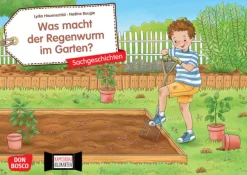 Was macht der Regenwurm im Garten? Kamishibai Bildkartenset, 4-8 Jahre