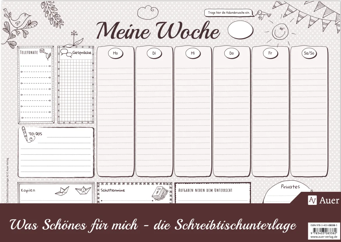 Was Schönes für mich - Schreibtischunterlage A2