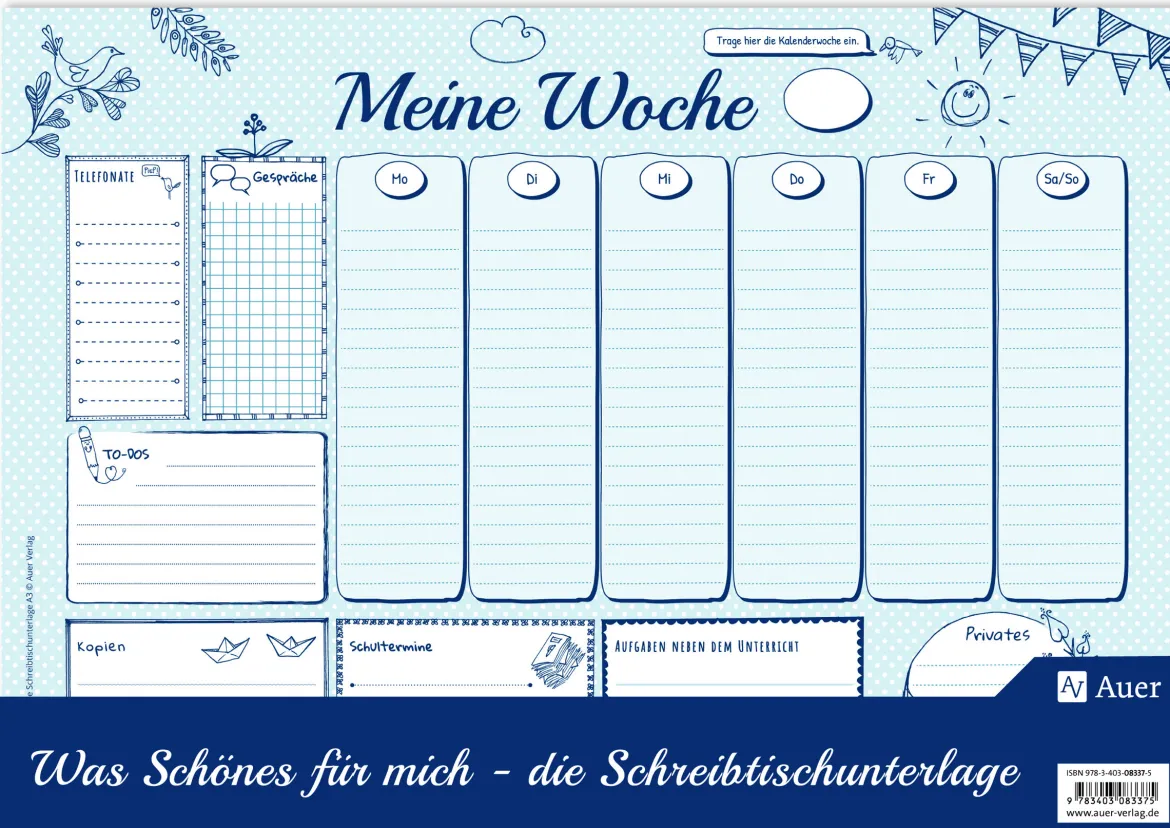 Was Schönes für mich - Schreibtischunterlage A3