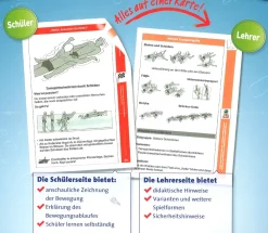 Wasserfeste Übungskarten für den Schwimmunterricht