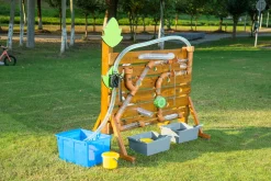 Wasser-Spielset, Freistehende Wand mit Rohren und Rädern, Outdoor