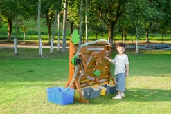 Wasser-Spielset, Freistehende Wand mit Rohren und Rädern, Outdoor