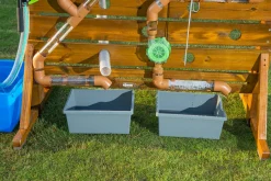 Wasser-Spielset, Freistehende Wand mit Rohren und Rädern, Outdoor
