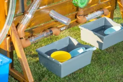 Wasser-Spielset, Freistehende Wand mit Rohren und Rädern, Outdoor