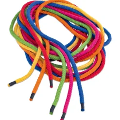 Weichfaser-Springseil bunt, 6er Set, 280 cm lang