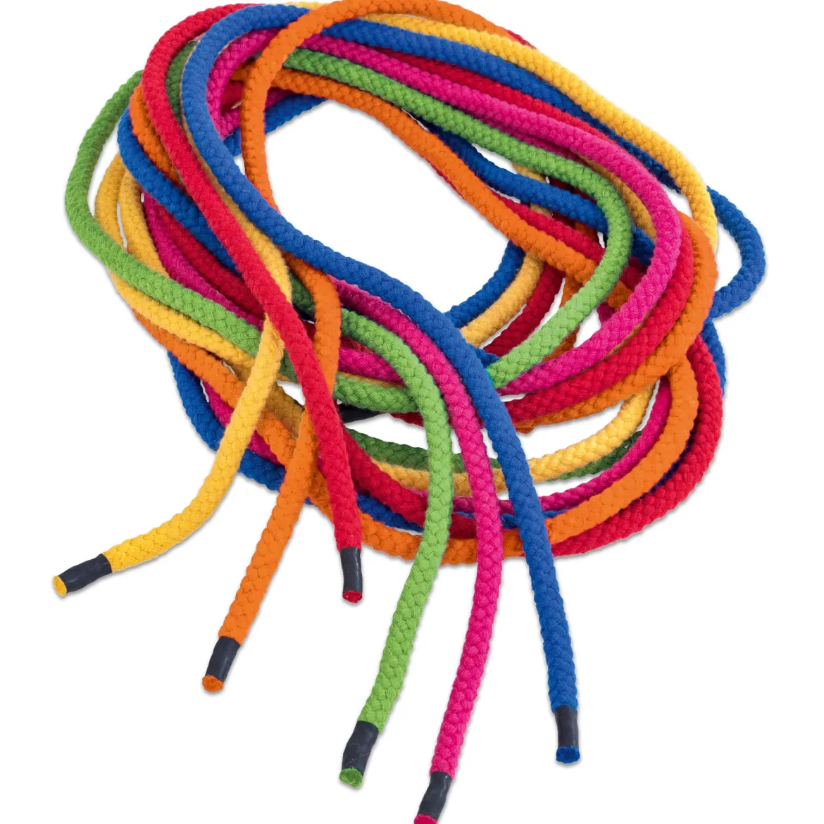 Weichfaser-Springseil bunt, 6er Set, 280 cm lang