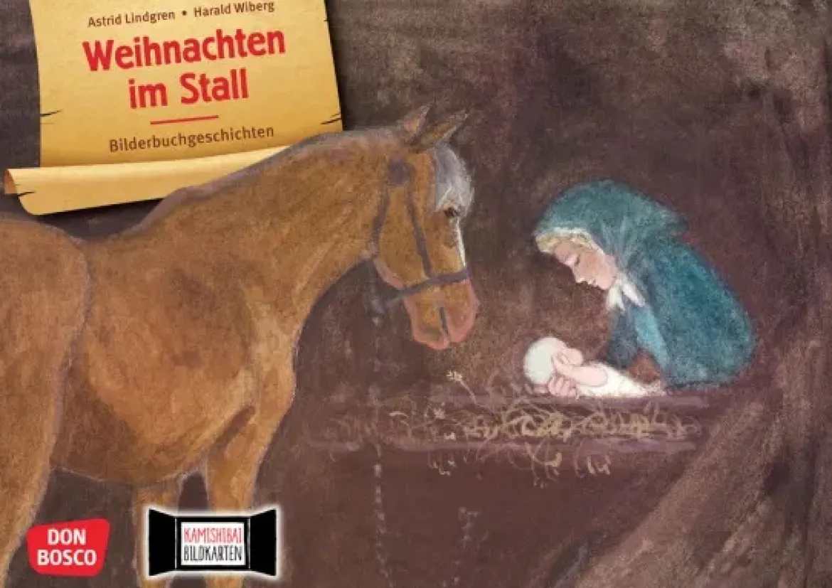 Weihnachten im Stall. Kamishibai Bildkartenset, 3-8 Jahre