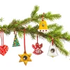 Weihnachtsschmuck, 50 Holzanhänger, ab 3 Jahre