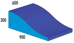 Wellenkeil MAXI blau/hellblau, ab 4 Jahre