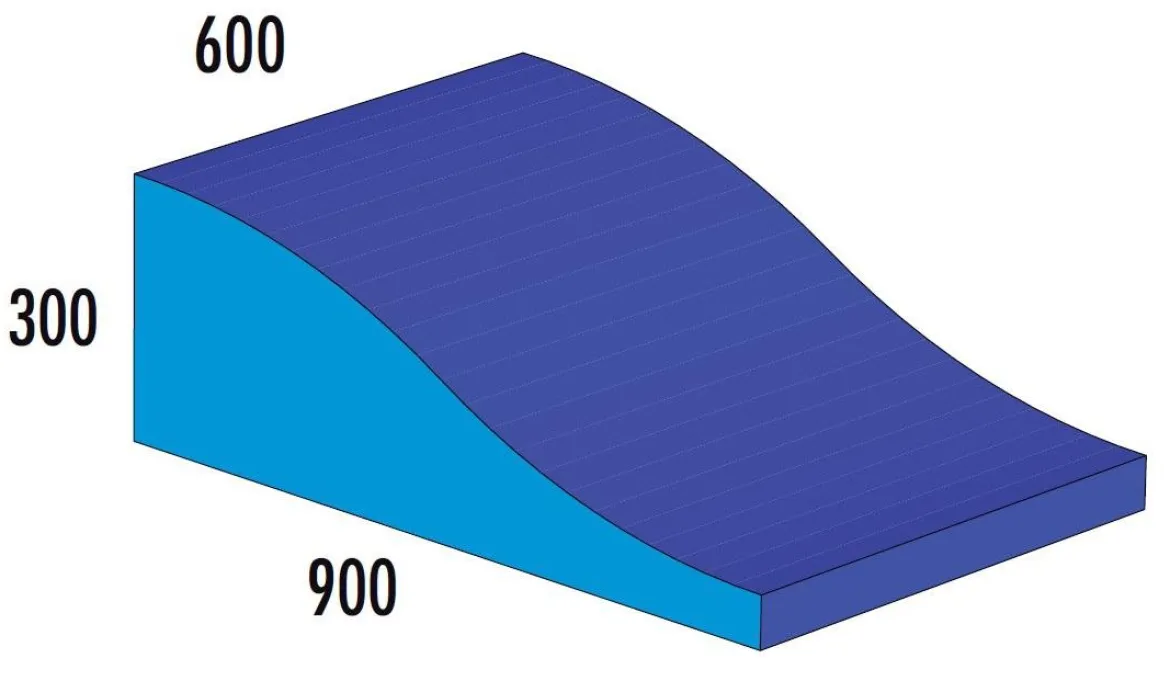 Wellenkeil MAXI blau/hellblau, ab 4 Jahre