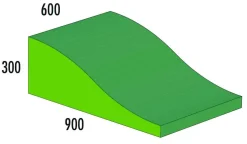 Wellenkeil MAXI grün/hellgrün, 36-215A-12, ab 4 Jahre