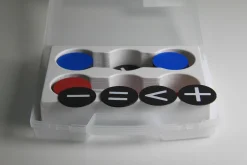 Wendeplättchen magnetisch 125 Teile im Kunststoffkoffer