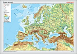 Westermann Posterkarte Europa physisch 100x70cm