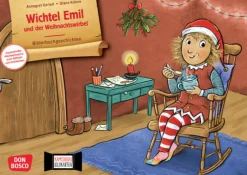 Wichtel Emil und der Weihnachtswirbel. Kamishibai Bildkartenset, ab 3 Jahre