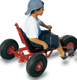 Winther Dreirad mit seitlichem Lenker und verstellbarem Sitz, FunRacer, rot, 5-12 Jahre, VIKING EXPLORER Kinderfahrzeug