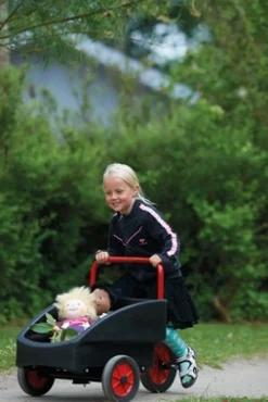 Winther Dreirad mit Transport-Box vorne, Kangaroo rot, 4-7 Jahre, VIKING Kinderfahrzeug