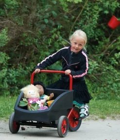 Winther Dreirad mit Transport-Box vorne, Kangaroo rot, 4-7 Jahre, VIKING Kinderfahrzeug
