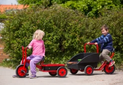 Winther Dreirad mit Transport-Wanne, Truck, rot, 4-7 Jahre, VIKING Kinderfahrzeug