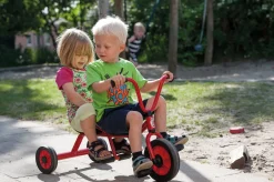 Winther Dreirad mit zwei Sitzen, Taxi, rot, 1-4 Jahre, MINI VIKING Kinderfahrzeug