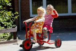 Winther Dreirad mit zwei Sitzen, Taxi, rot, 4-7 Jahre, VIKING Kinderfahrzeug