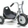 Winther Dreirad niedrig mit Schalensitz (63 cm), breite Reifen, silber, VIKING EXPLORER OFF-ROAD Kinderfahrzeug