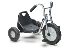 Winther Dreirad niedrig mit Schalensitz (63 cm), breite Reifen, silber, VIKING EXPLORER OFF-ROAD Kinderfahrzeug