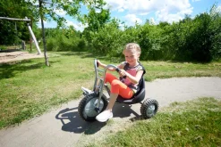 Winther Dreirad niedrig mit Schalensitz (63 cm), breite Reifen, silber, VIKING EXPLORER OFF-ROAD Kinderfahrzeug