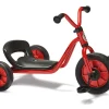 Winther Dreirad niedrig mit Schalensitz, Easy Rider, rot, 2-4 Jahre, MINI VIKING Kinderfahrzeug