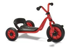 Winther Dreirad niedrig mit Schalensitz, Easy Rider, rot, 2-4 Jahre, MINI VIKING Kinderfahrzeug