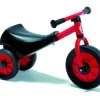Winther Ergonomisches Laufrad mit drei Rädern, Scooter, rot, 1-3 Jahre, MINI VIKING Kinderfahrzeug