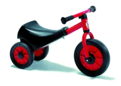 Winther Ergonomisches Laufrad mit drei Rädern, Scooter, rot, 1-3 Jahre, MINI VIKING Kinderfahrzeug