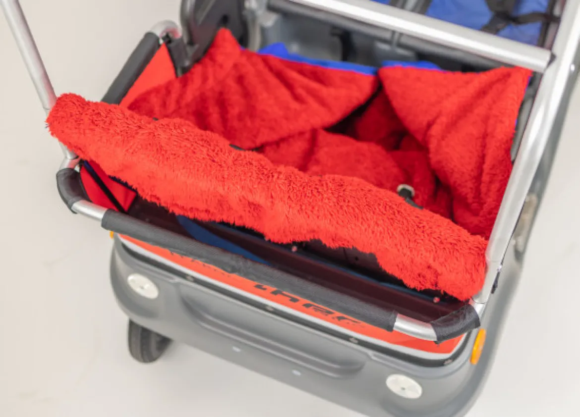 Winther® E-TURTLE Fußsack, Kinderbus, 2 Sitze, 8816001