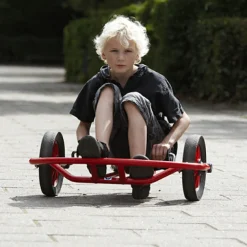 Winther Fahrzeug mit Handantrieb, Swingcart groß, rot, 6-12 Jahre, VIKING Kinderfahrzeug