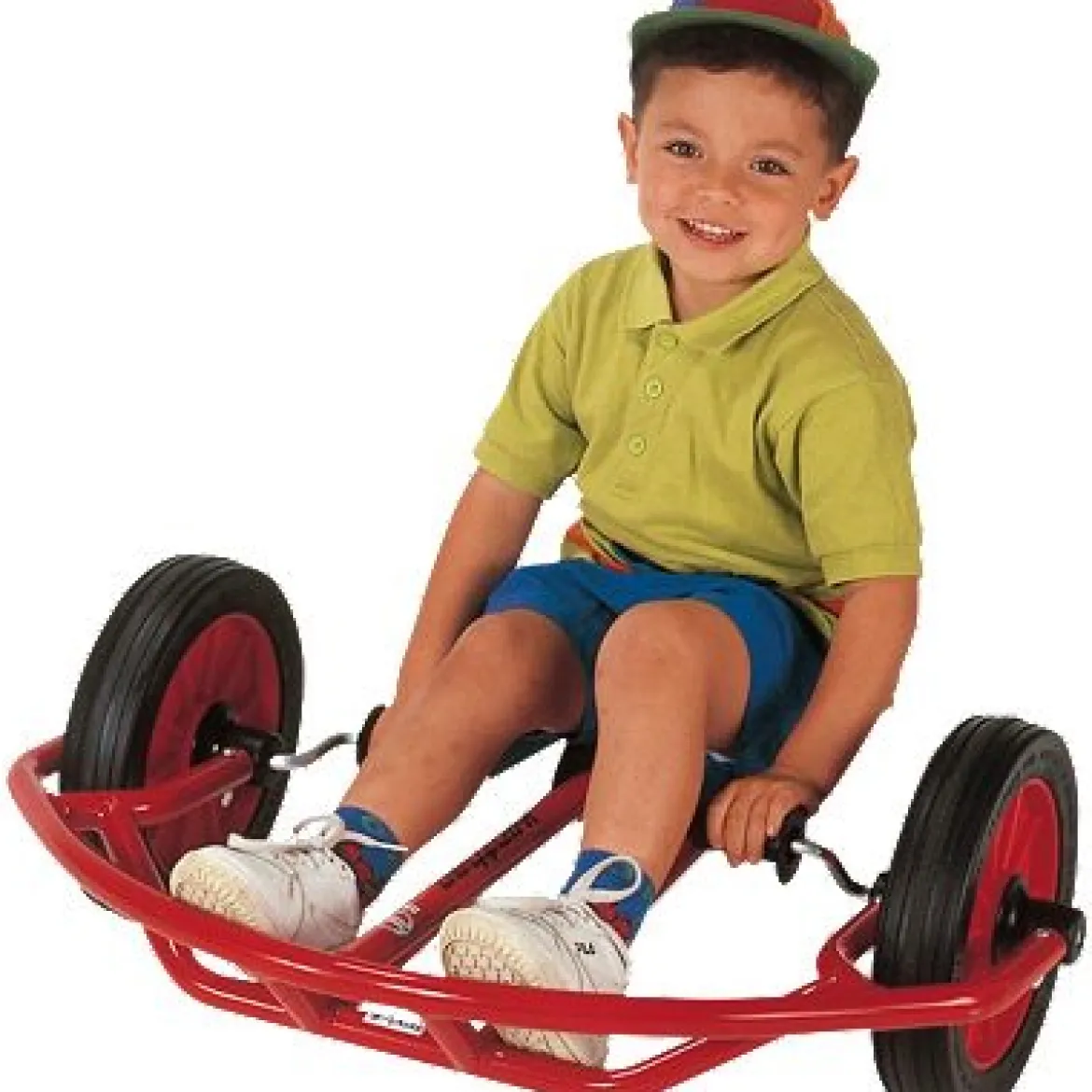 Winther Fahrzeug mit Handantrieb, Swingcart groß, rot, 6-12 Jahre, VIKING Kinderfahrzeug
